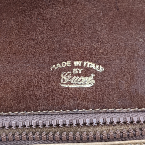 Vintage Authentic Gucci Leather Saddle Bag Size Medium Western Final Sale - Picture 4 of 6